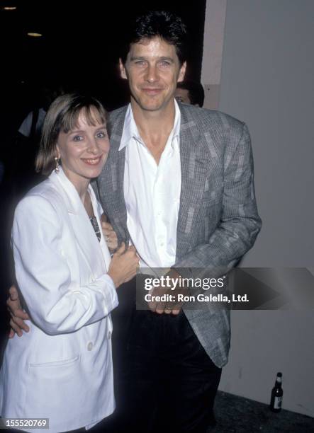 Actor Tim Matheson and wife Megan Murphy Matheson attend the Great Balls of Fire! West Hollywood Premiere on June 29, 1989 at DGA Theatre in West...