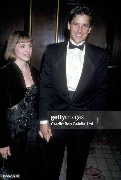 Actor Tim Matheson and wife Megan Murphy Matheson attend the Fourth Annual American Cinematheque Award Salute to Steven Spielberg on April 1, 1989 at...