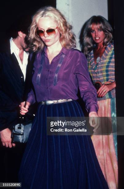 Actress Tuesday Weld and Susan Anton attend Dudley Moore Performance on June 6, 1983 at Carnegie Hall in New York City.