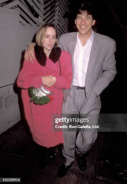 Actor Tim Matheson and wife Megan Murphy Matheson attend the New Year's Eve Party on December 31, 1990 at Spago in West Hollywood, California.