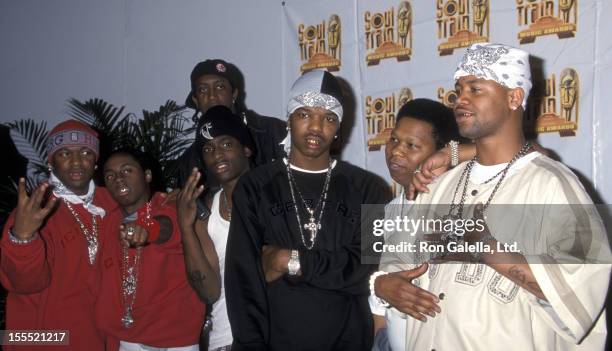 Rapper Birdman and Lil Wayne attend 14th Annual Soul Train Music Awards on March 4, 2000 at the Shrine Auditorium in Los Angeles, California.