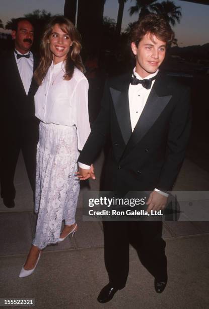 Actor Kirk Cameron and wife Chelsea Noble attending American All-Star Tribute to Oprah Winfrey on September 8, 1990 at McCallum Theater in Palm...