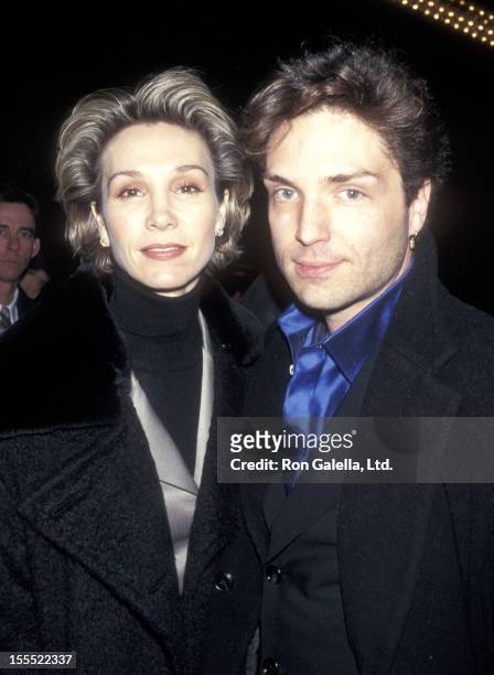 Actress Cynthia Rhodes and musician Richard Marx attends the David Copperfield: Dreams and Nightmares Opening Night Performance on December 5, 1996...