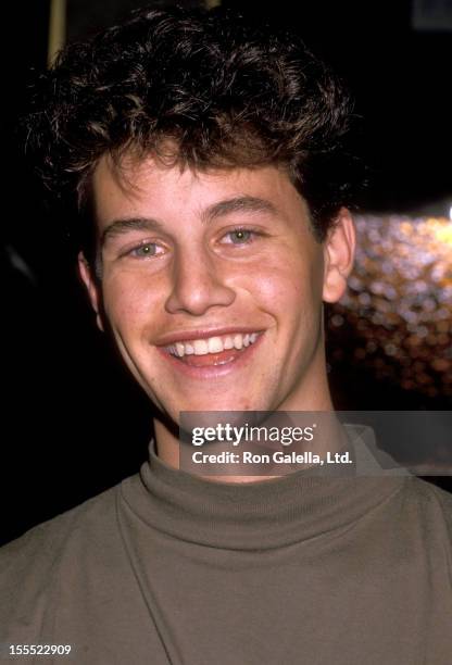 Actor Kirk Cameron attends Hollywood Walk of Fame Star Ceremony Honoring Reverend Billy Graham on October 15, 1989 at Hollywood Boulevard in...