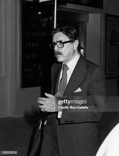 Producer David Merrick attends the performance of 42nd Street on September 30, 1980 at the Winter Garden Theater in New York City.