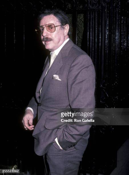 Producer David Merrick attends the Larry Holmes vs. Gerry Cooney Boxing Match Viewing Party on June 11, 1982 at 21 Club in New York City.