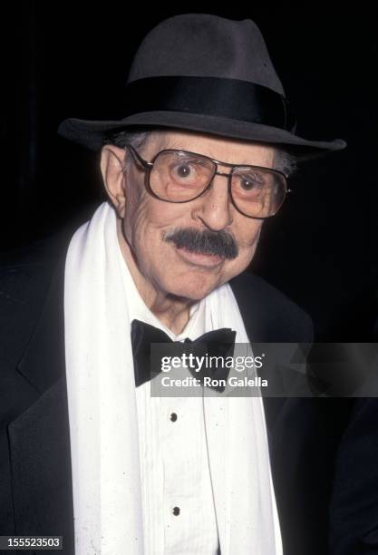 Producer David Merrick attends the 50th Annual Tony Awards on June 2, 1996 at the Majestic Theatre in New York City.