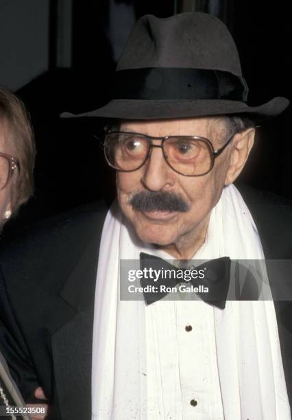 Producer David Merrick attends the 50th Annual Tony Awards on June 2, 1996 at the Majestic Theatre in New York City.