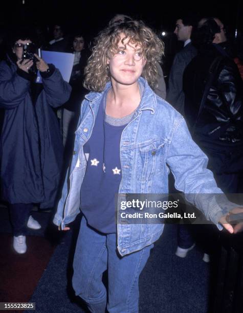 Actress Emily Lloyd attends the Tanqueray Second Stage's Second Annual All-Celebrity Bowling Classic Benefit on February 20, 1989 at Madison Sqaure...