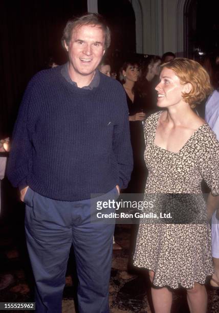 Actor Charles Grodin and actress Elisabeth Shue attend The Water Engine New York City Premiere on August 10, 1992 at the Joseph Papp Public Theater...