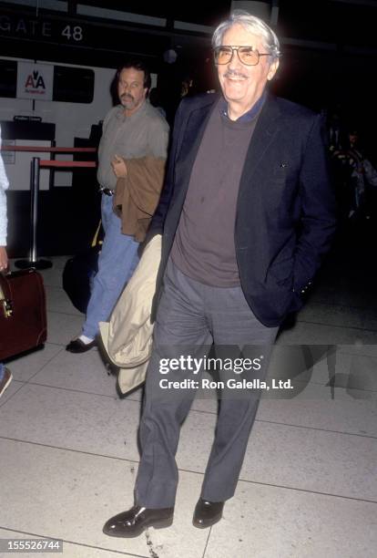 Actor Gregory Peck on April 20, 1993 arrives at the Los Angeles International Airport in Los Angeles, California.