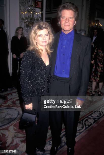 John Fogerty and wife Julie Lebiedzinski attend the 40th Annual Grammy Awards Pre-Party hosted by Clive Davis and Arista Records on February 24, 1998...