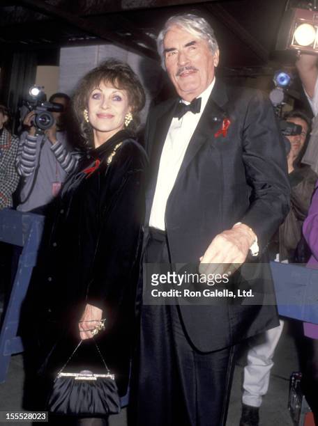 Actor Gregory Peck and wife Veronique Peck attend The Film Society of Lincoln Center Honors Jack Lemmon on April 19, 1993 at Avery Fisher Hall,...