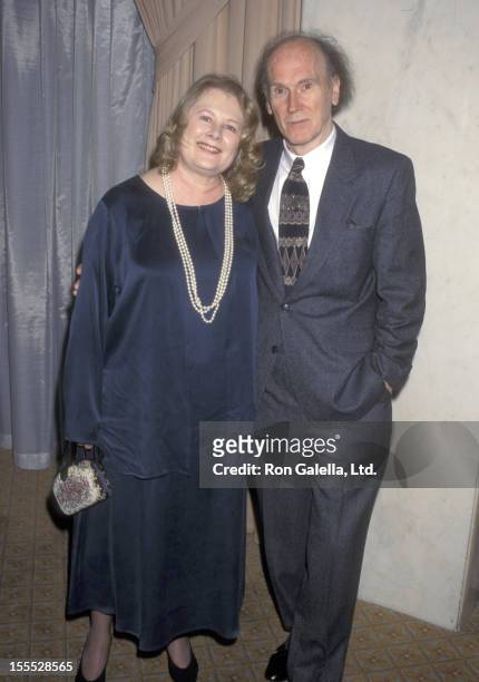 Actress Shirley Knight and writer John Hopkins attend the Seventh Annual Producers Guild of America Golden Laurel Awards on March 4, 1996 at Beverly...