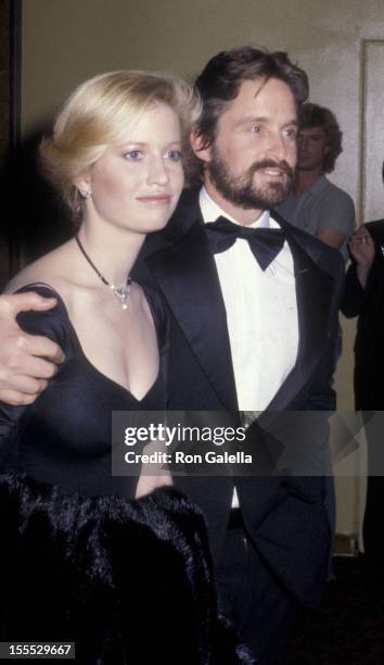 Actor Michael Douglas and wife Diandra Douglas attend Sixth Annual People's Choice Awards on January 24, 1980 at the Hollywood Palladium in...