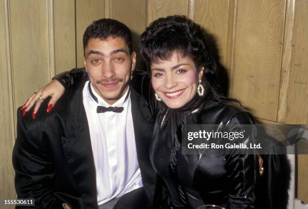 Musician Alex Spanador Moseley and singer Lisa Lisa attends the 15th Annual American Music Awards on January 25, 1988 at Chasen's Restaurant in...