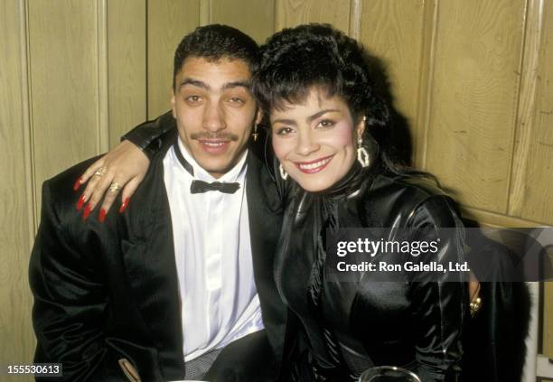 Musician Alex Spanador Moseley and singer Lisa Lisa attends the 15th Annual American Music Awards on January 25, 1988 at Chasen's Restaurant in...