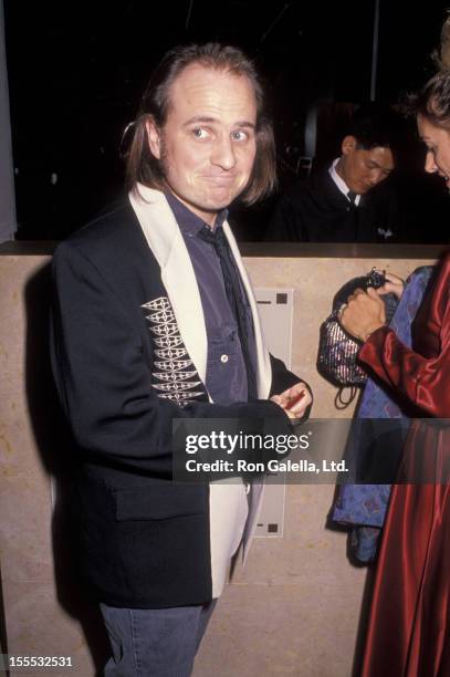 Comedian Bobcat Goldthwait and wife Ann Luly attend 10th Annual Scott Newman Foundation Benefit Gala on November 9, 1990 at the Beverly Hilton Hotel...