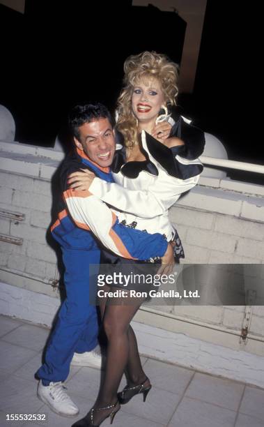 Comedian Gilbert Gottried and Rhonda Shear attend the Playboy party for Top of the Crown Entertainment Suite on September 14, 1993 at Club USA in New...