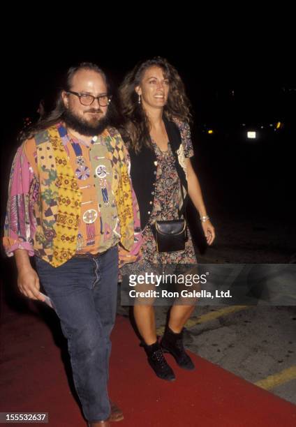 Comedian Bobcat Goldthwait and wife Ann Luly attend the premiere of Mr. Saturday Night on September 22, 1992 at Mann Chinese Theater in Hollywood,...