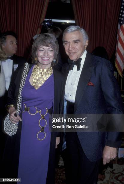 Actor Lorne Greene and wife Nancy Deale attend 36th Annual Golden Globe Awards on January 29, 1979 at the Beverly Hilton Hotel in Beverly Hills,...