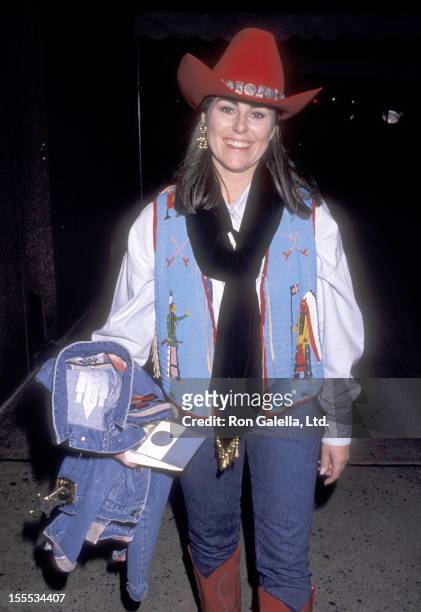 Journalist Kathleen Sullivan attends Literacy Volunteers of New York City's First Annual Wild West Hoedown Benefit on November 28, 1989 at St....
