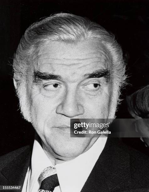 Actor Lorne Greene attends The Sunair Humanitarian Awards Honoring Jack L. Warner on January 23, 1972 at the Beverly Hilton Hotel in Beverly Hills,...