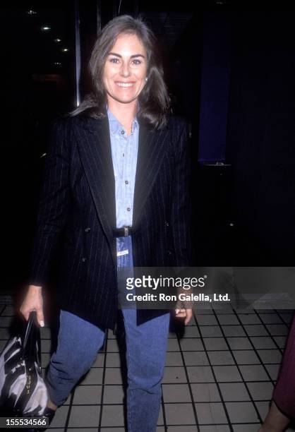 Journalist Kathleen Sullivan attends the Texasville New York City Premiere on September 26, 1990 at City Cinemas Cinema 2 in New York City.
