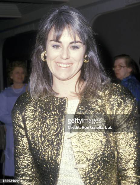Jounalist Kathleen Sullivan attends the American Museum of the Moving Image Salutes James Stewart on February 25, 1988 at The Waldorf-Astoria Hotel...