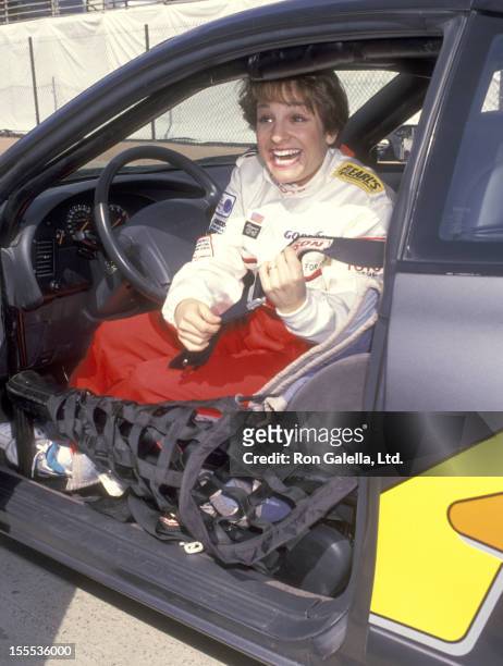 Athlete Mary Lou Retton attends attends the 17th Annual Toyota Grand Prix Pro/Celebrity Race - Celebrity Press Day on April 7, 1993 at the Toyate...