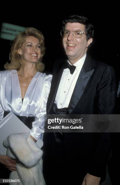 Cyndy Garvey and musician Marvin Hamlisch attend Gala Celebrating 100 Years of Performing Arts on May 13, 1984 at the Metropolitan Opera House in New...