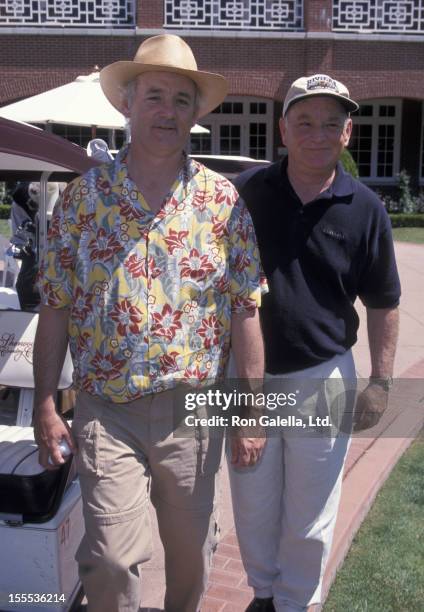 Actors Bill Murray and Brian Murray attend Casey Lee Ball Classic Charity Golf Tournament on May 17, 1999 at the Sherwood Country Club in Thousand...