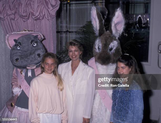 Cyndy Garvey and daughters Krisha Garvey and Whiney Garvey attend Eighth Annual Mother-Daughter Fashion Show on March 23, 1989 at the Beverly Hilton...