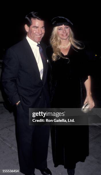 Baseball Player Steve Garvey and wife Candace Thomas sighted on December 4, 1993 at Spago Restaurant in West Hollywood, California.