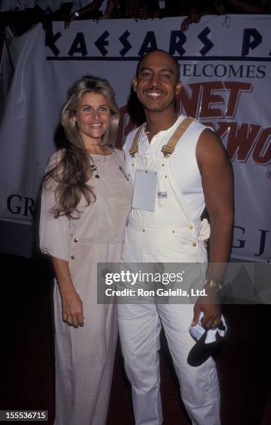 Talk Show Host Montel Williams and wife Grace Morley attending Grand Opening of Planet Hollywood on July 24, 1994 at Caesar's Palace in Las Vegas,...