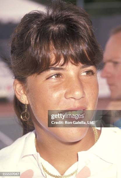 Athlete Jennifer Capriati attends The Second Annual Nancy Reagan Tennis Tournament to Benefit the Nancy Reagan Foundation on October 6, 1990 at...