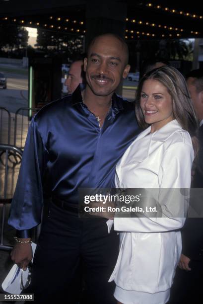 Talk Show Host Montel Williams and wife Grace Morley attending the world premiere of Speed 2-Cruise Control on June 9, 1997 at the Cineplex Odeon...