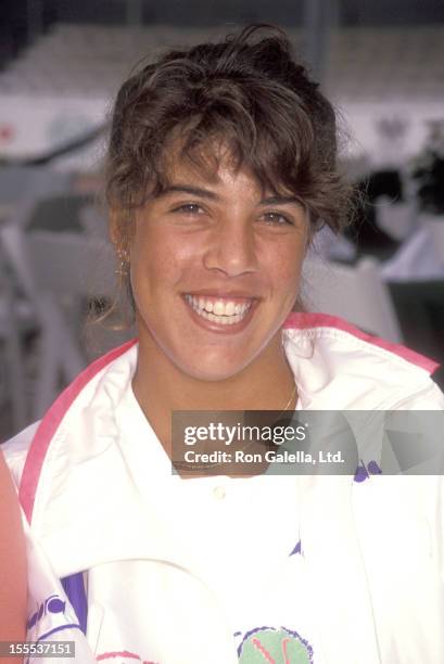 Athlete Jennifer Capriati attends The Third Annual Nancy Reagan Tennis Tournament to Benefit the Nancy Reagan Foundation on October 5 1991 at Riviera...