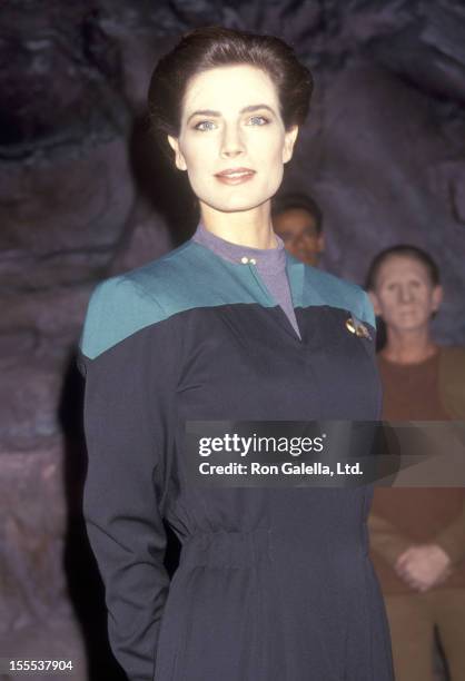 Actress Terry Farrell attends the Press Conference to Announce the Cast of Star Trek: Deep Space Nine on September 2, 1992 at Paramount Studios in...