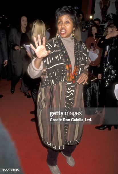 Actress Marla Gibbs attends A Thin Line Between Love and Hate Hollywood Premiere on April 2, 1996 at Mann's Chinese Theatre in Hollywood, California.