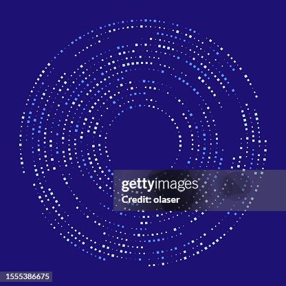 Small square dots in concentric circles Small square dots in concentric circles