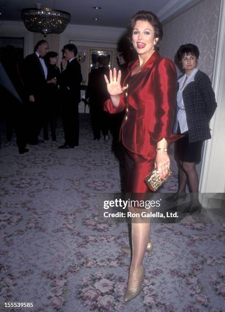 Personality Phyllis George attends the American Museum of the Moving Image Salutes Sherry Lansing and Roone Arledge on October 24, 1995 at the St....