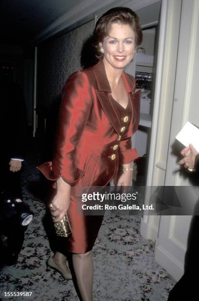 Personality Phyllis George attends the American Museum of the Moving Image Salutes Sherry Lansing and Roone Arledge on October 24, 1995 at the St....
