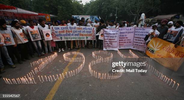 84 Riots Protest Demanding Justice For 1984 Riots Victims Photos and Premium ...