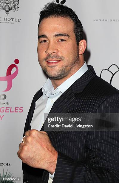 Porfessional boxer David "Nino" Rodriguez attends the 2nd Annual Inspiration Awards to benefit The Susan G. Komen For The Cure at Royce Hall, UCLA on...