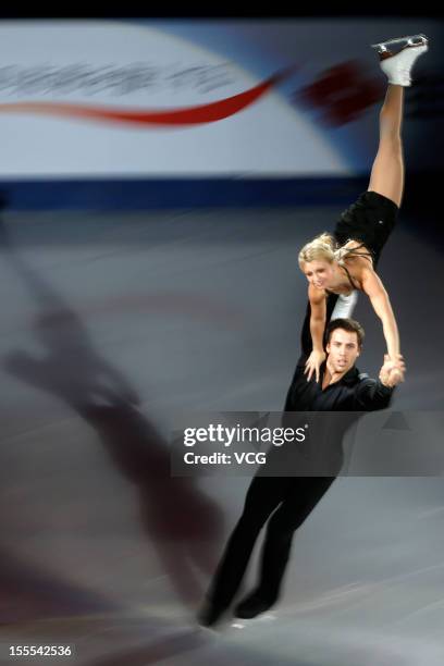 Kirsten Moore-Towers and Dylan Moscovitch of Canada perform during the Cup of China ISU Grand Prix of Figure Skating 2012 at the Oriental Sports...