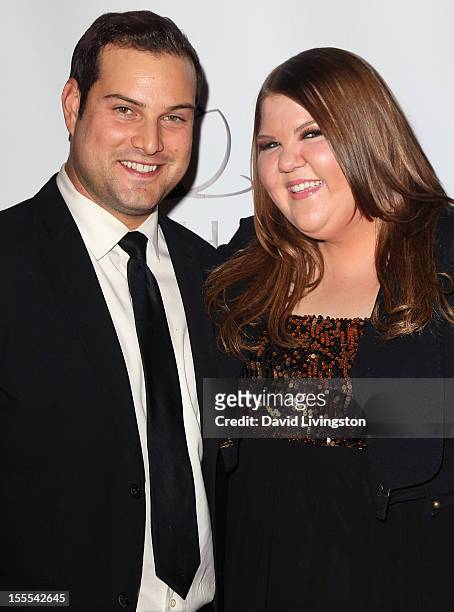 Actors Max Adler and Ashley Fink attend the 2nd Annual Inspiration Awards to benefit The Susan G. Komen For The Cure at Royce Hall, UCLA on November...