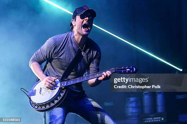 Musician, Eric Church performs at Nokia Theatre L.A. Live on November 4, 2012 in Los Angeles, California.