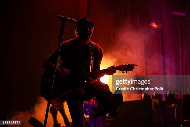 Musician, Eric Church performs at Nokia Theatre L.A. Live on November 4, 2012 in Los Angeles, California.