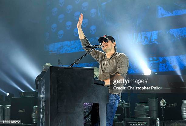 Musician, Eric Church performs at Nokia Theatre L.A. Live on November 4, 2012 in Los Angeles, California.